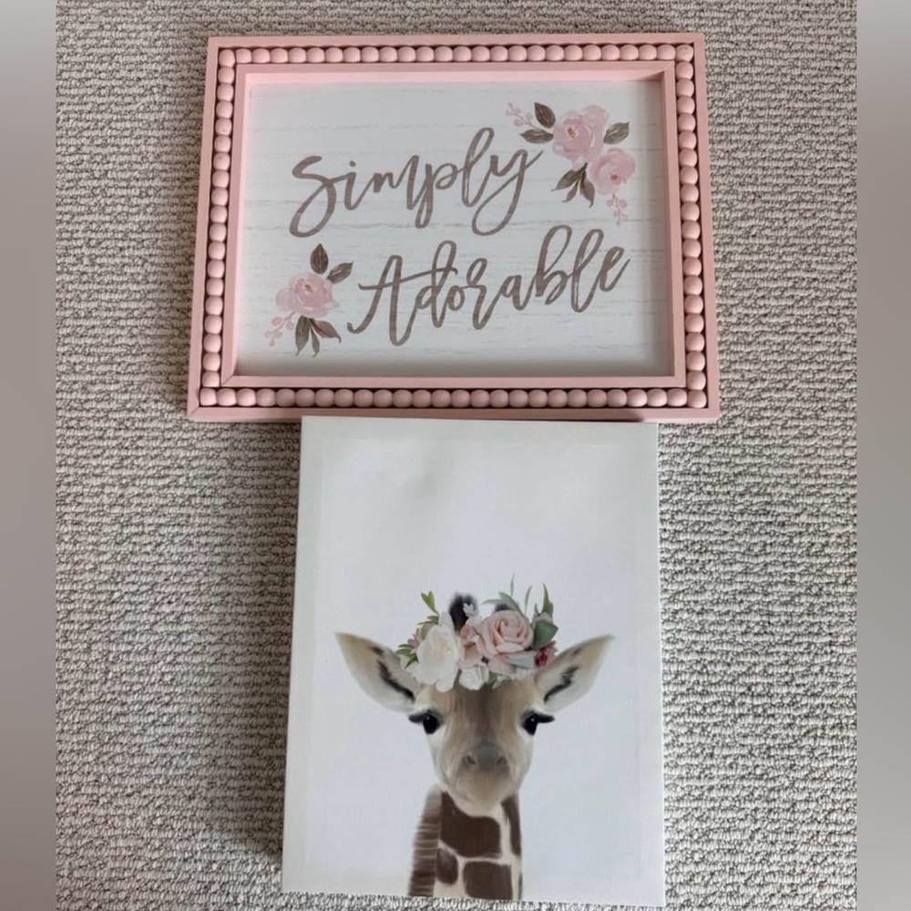 Little girl room decor from Hobby Lobby